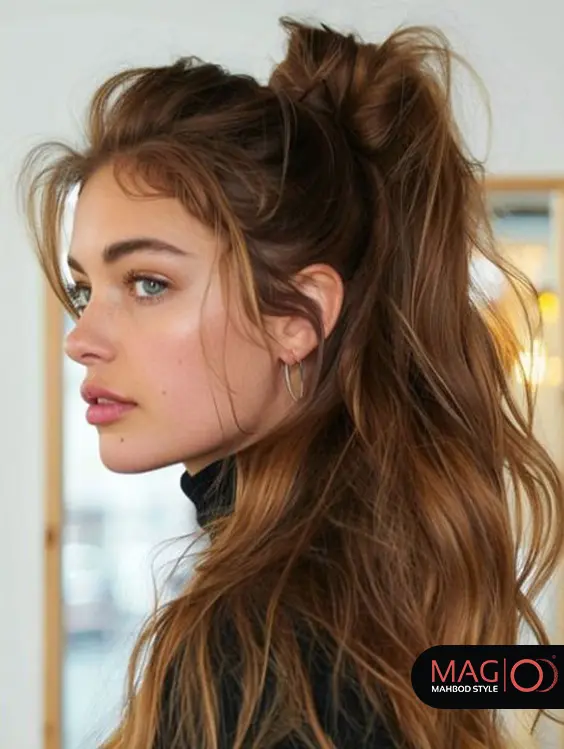 عکس مو بلند طبیعی