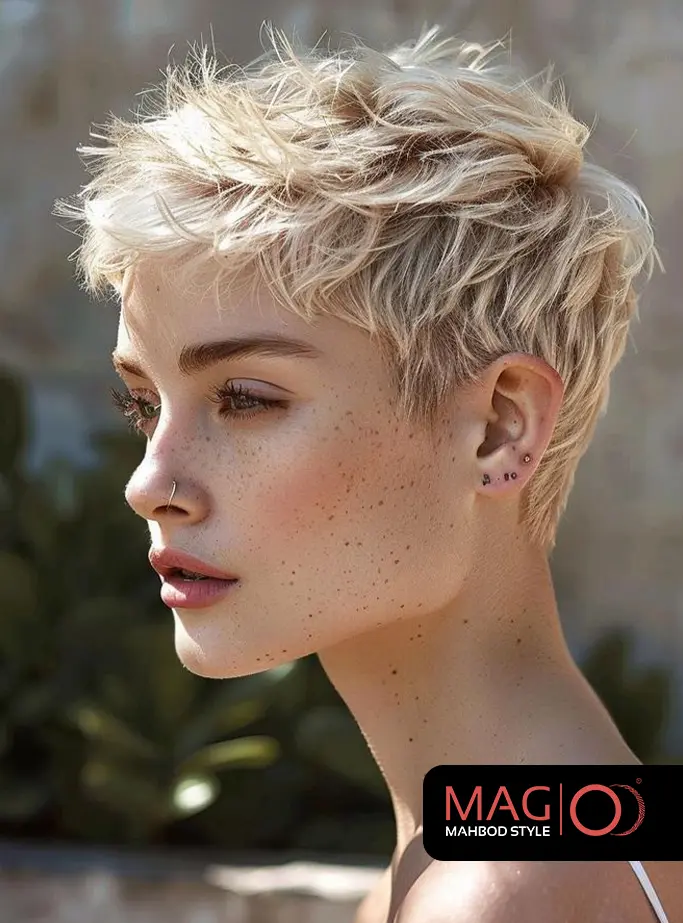 مدل موی کوتاه بانوان Messy Short Hair